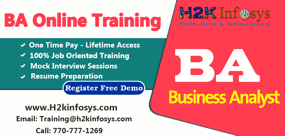 Business Analyst(BA) Online Training in USA