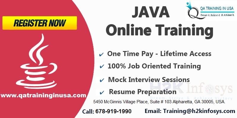 Java Online Training in USA With Job Support Java Online Training in USA With Job Support