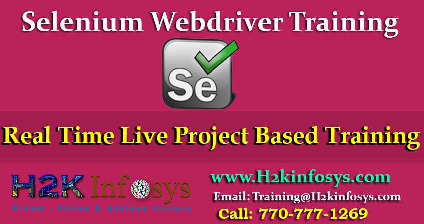 Best Selenium Online Training Course in USA Best Selenium Online Training Course in USA
