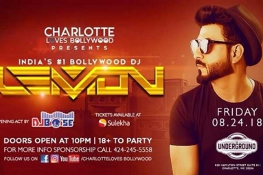 India's #1 Bollywood DJ Lemon Live in Charlotte