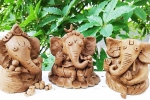 how to make ganesha with clay step by step, edo friendly Ganesha, how to make eco friendly ganesh idol from clay at home, Ganesh chaturthi