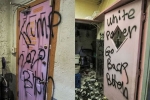 vandals., Restaurant, indian restaurant vandalized in new mexico hate messages like go back scribbled on walls, Hate crimes