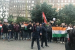 indians kashmir london, pulwama attack, indians protest in london over pulwama terror attack, Inidan