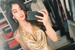 Jhanvi Kapoor updates, Jhanvi Kapoor news, jhanvi kapoor sizzles in a gold outfit, Jhanvi kapoor