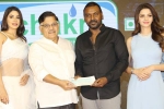 Chiranjeevi, Vedhika, megastar donates big for lawrence, Tagore
