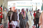 Narendra Modi in Kuwait, Narendra Modi in Kuwait, narendra modi to address hala modi event shortly, West asia