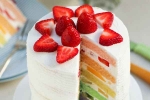 rainbow cake, simple, rainbow cake easy recipe make at home, Baking