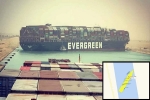 Ever Given ship, Suez Canal news, egypt s suez canal blocked after a massive cargo shit turns sideways, Cargo ship