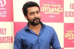 Suriya latest, Kadaikutty Singam success meet, suriya shows that he is a man with golden heart, Sayyeshaa