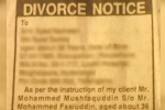 Triple talaqs, NRI divorces wife through Newspaper ad, now talaq through advertisements, Triple talaq
