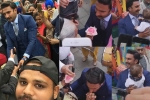 ranveer singh, ranveer singh giving flower to elderly woman, watch video of ranveer singh giving a flower to an elderly woman is winning hearts, World cup 2019