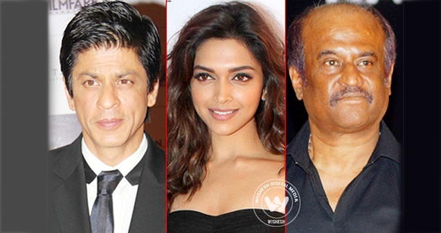 Shah Rukh, Deepika does lungi dance for Rajnikanth},{Shah Rukh, Deepika does lungi dance for Rajnikanth