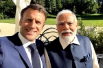 Emmanuel Macron and Narendra Modi updates, Emmanuel Macron and Narendra Modi latest, france and indian prime ministers share their friendship on social media, Indian navy