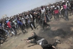 Palestinians fired down in gaza, Palestinians fired by Israel forces, palestinians shot dead after bloodiest gaza day on relocating us embassy, Gaza border Palestinians fired down in gaza, Palestinians fired by Israel forces, palestinians shot dead after bloodiest gaza day on relocating us embassy, Gaza border