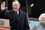 George Bush, Barbara bush, george bush admitted in intensive care with in hours of wifes funeral, Houston methodist hospital