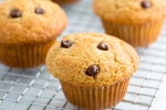 Mango Muffins Recipe, Chocolate Chips Muffins Recipe, chocolate chips and mango muffins recipe, Melted butter