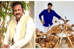 actor, Tollywood, mohan babu gifts chiranjeevi a customized wooden bike on his birthday, Samantha akkineni