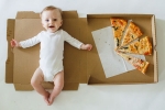 baby photo ideas, 1 month old baby girl picture ideas, mom documents her baby s monthly growth with pizza check out creative baby monthly milestone pictures, Gpi
