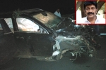 Rajasekhar accident, Rajasekhar, rajasekhar meets with a road accident, Mercedes benz