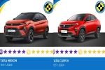 Tata Nexon and Curvv variants, Tata Nexon and Curvv rating, tata nexon and curvv score 5 stars in bharat ncap crash tests, Tata nexon