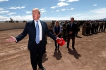 migrants at mexio border, US system, u s is full trump announces to migrants at mexico border, Border wall