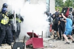 UK protests, Prime Minister on attacks, uk protest 400 arrested, Asylum seekers