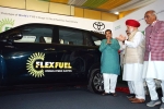 World's First Flex Fuel Ethanol Powered Car, Toyota updates, world s first flex fuel ethanol powered car launched in india, Toyota cars