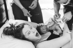 nancy ray instagram post, nancy ray blog, mother s moment of surprise perfectly captured after she births a boy while expecting a girl goes viral, Raleigh