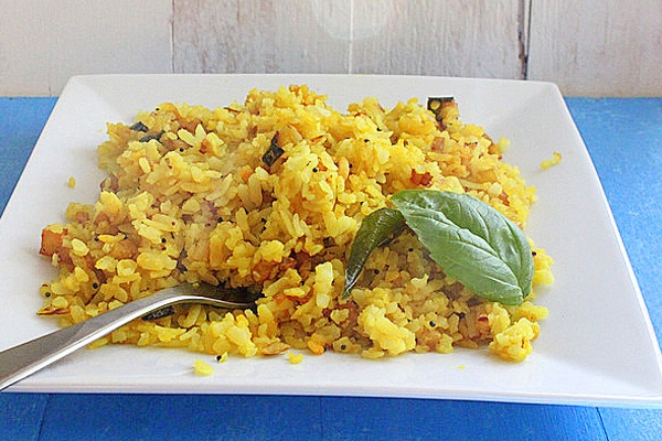 Green Pea Poha as favorite breakfast recipe