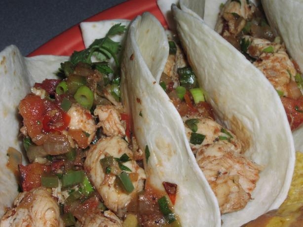 Charred Tomato &amp; Chicken Tacos