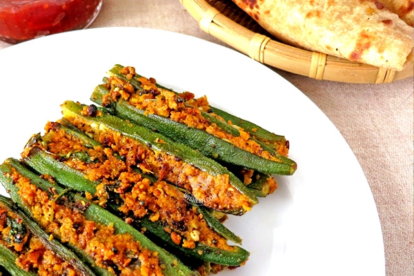 Popular bhendi recipe, stuffed bhindi},{Popular bhendi recipe, stuffed bhindi